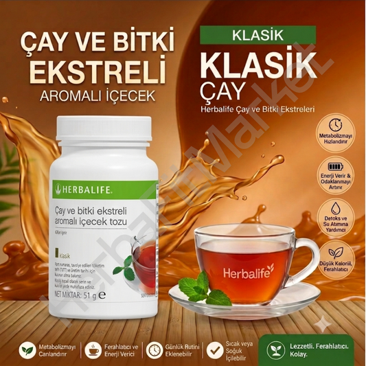 Bitkisel Konsantre Çay Klasik Aromalı 51 Gr